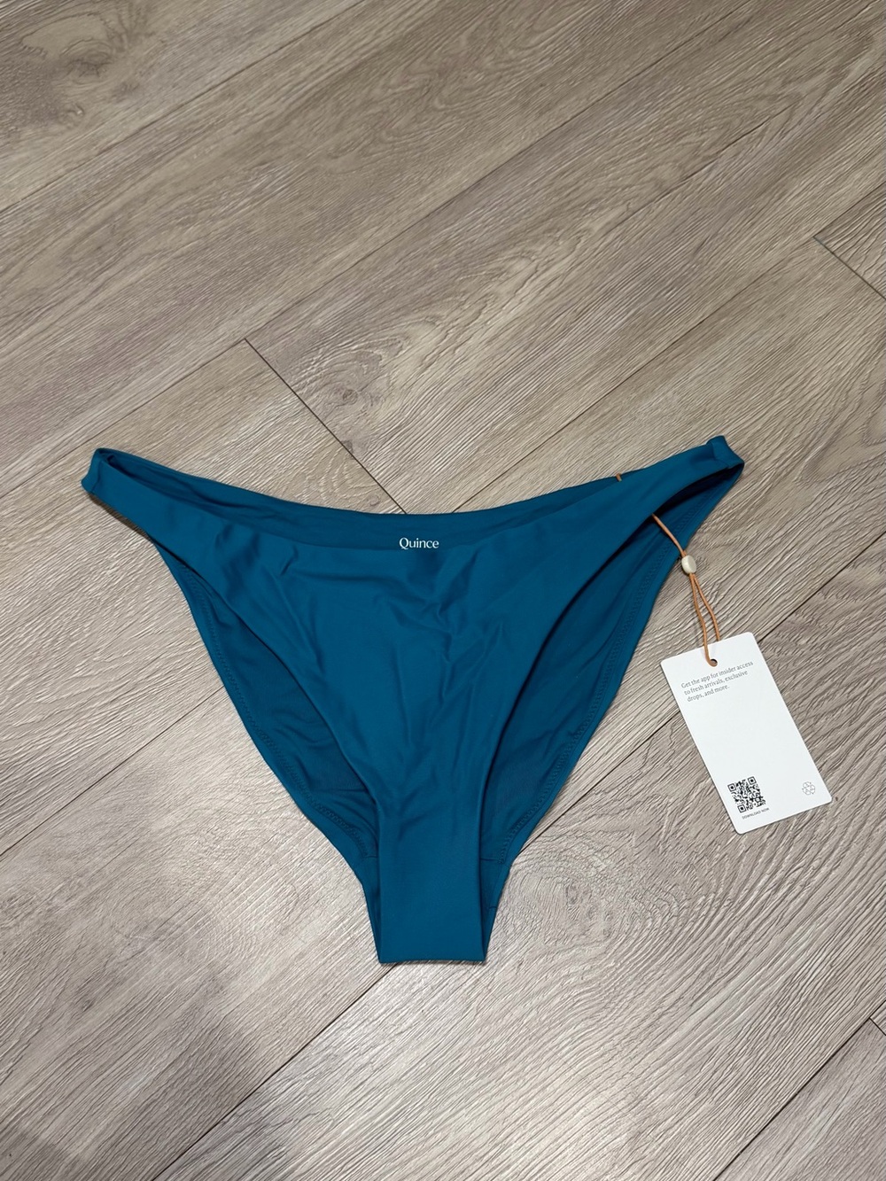 Quince Deep Teal Italian Bikini Bottom